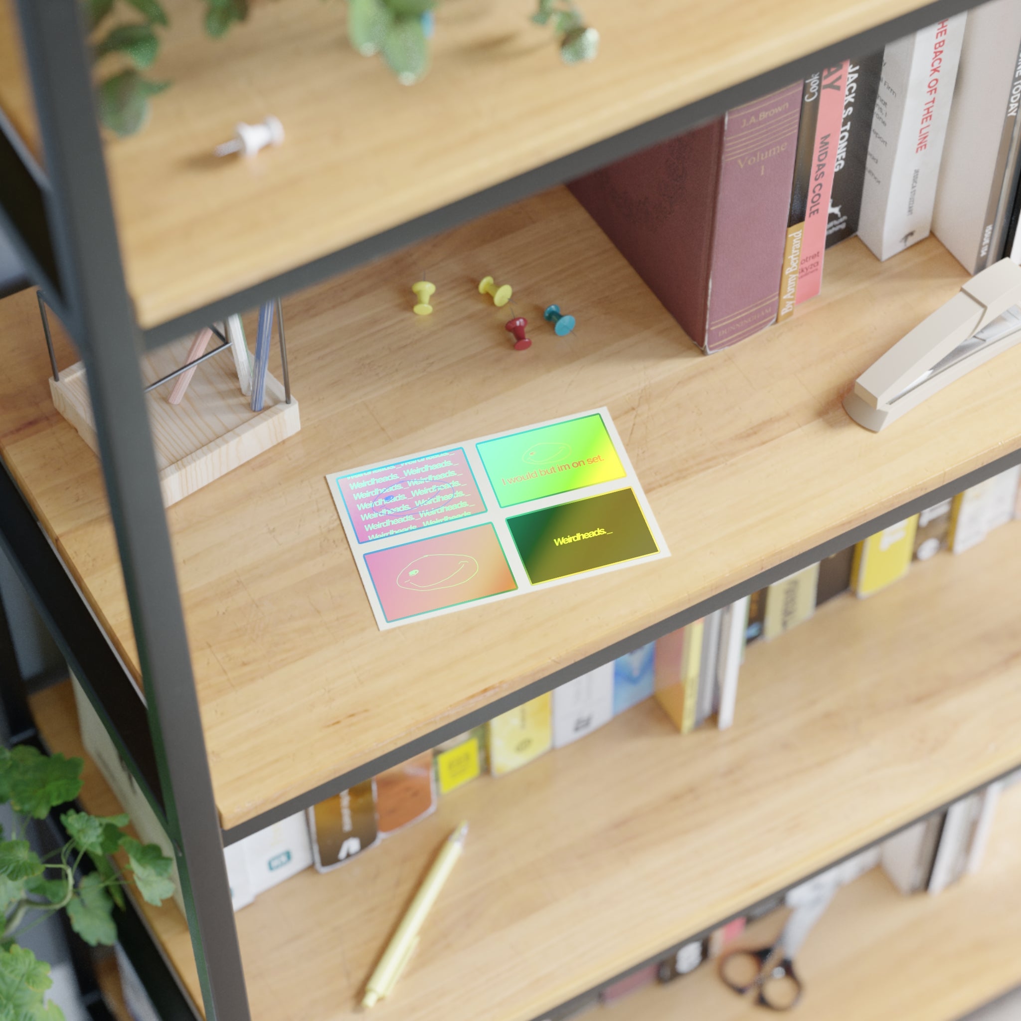 Weirdheads Neon Sticker Sheet