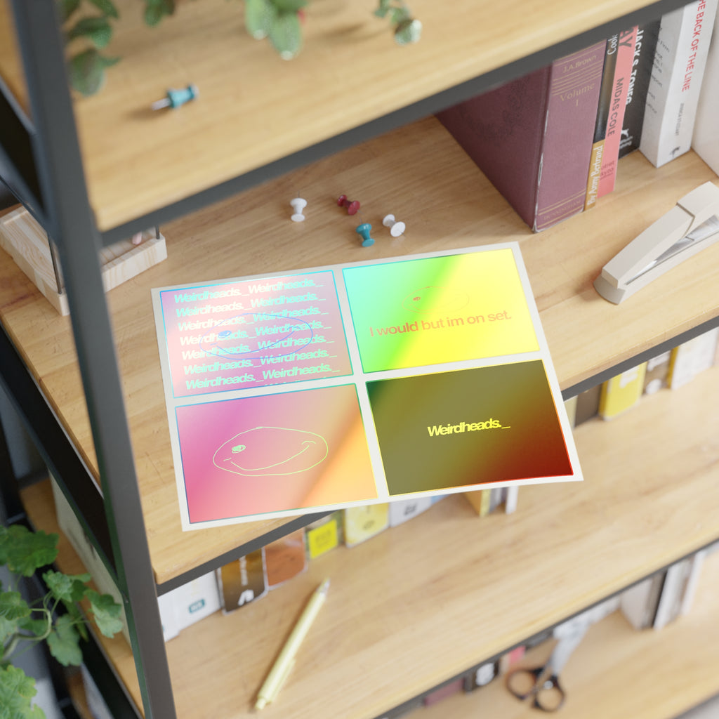 Weirdheads Neon Sticker Sheet