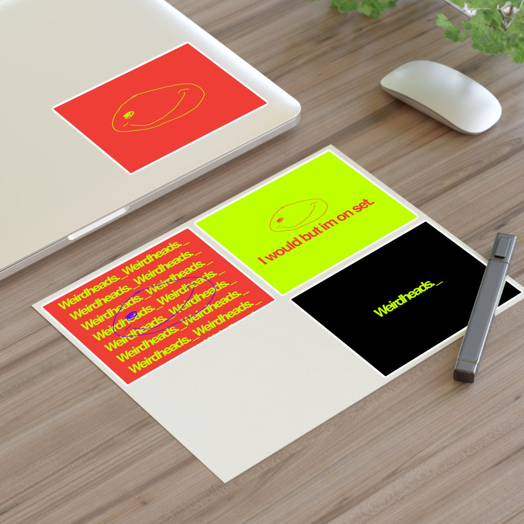 Weirdheads Neon Sticker Sheet