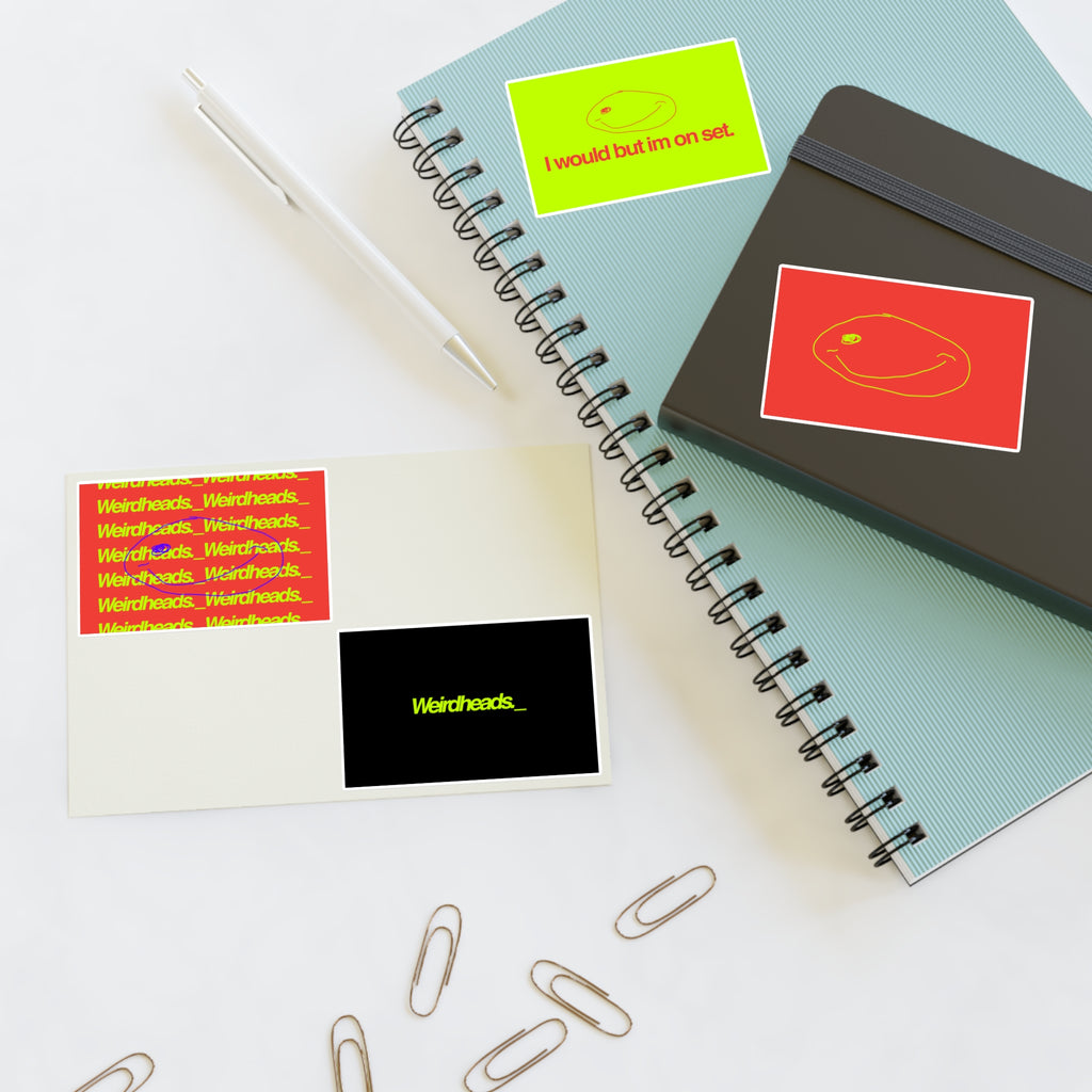 Weirdheads Neon Sticker Sheet