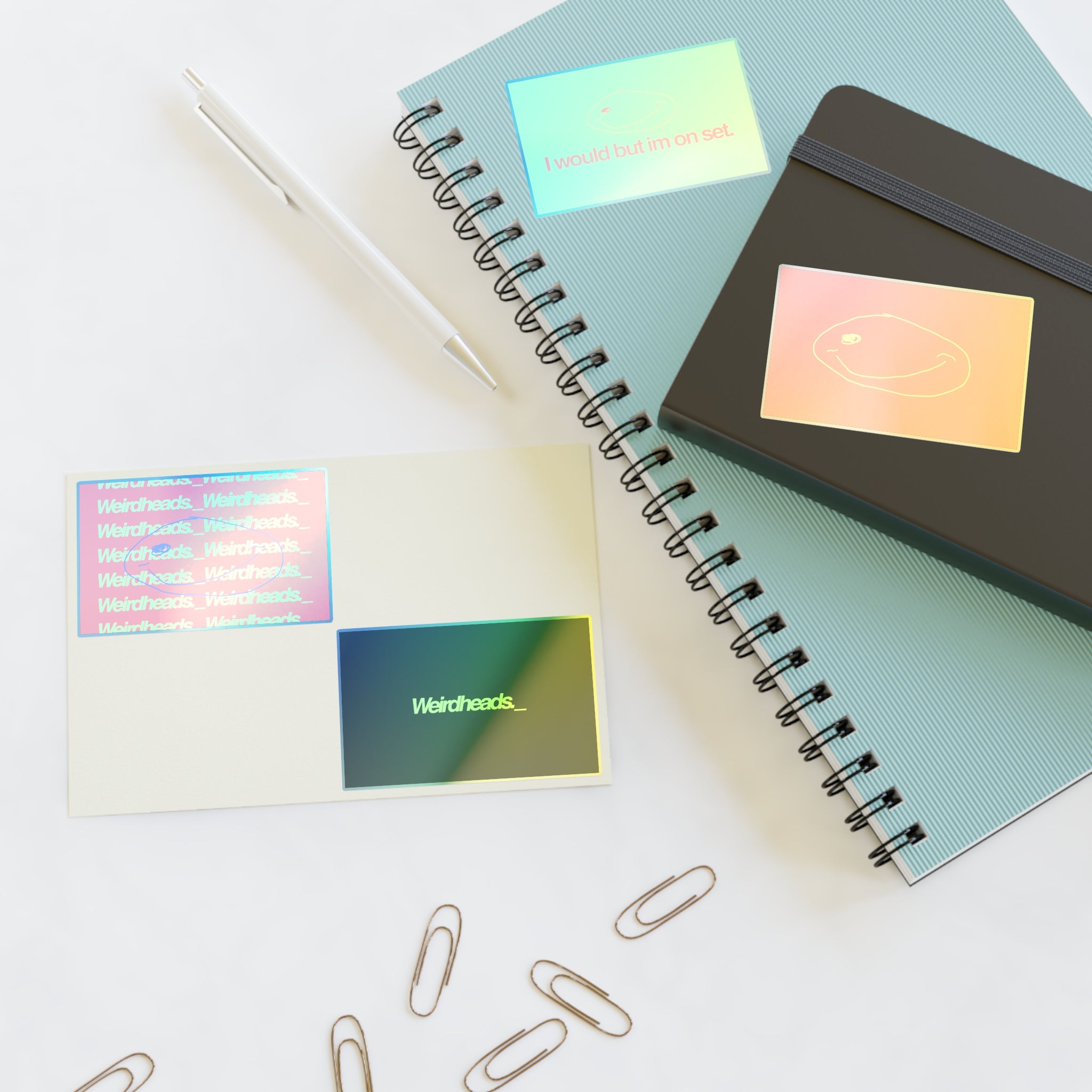 Weirdheads Neon Sticker Sheet