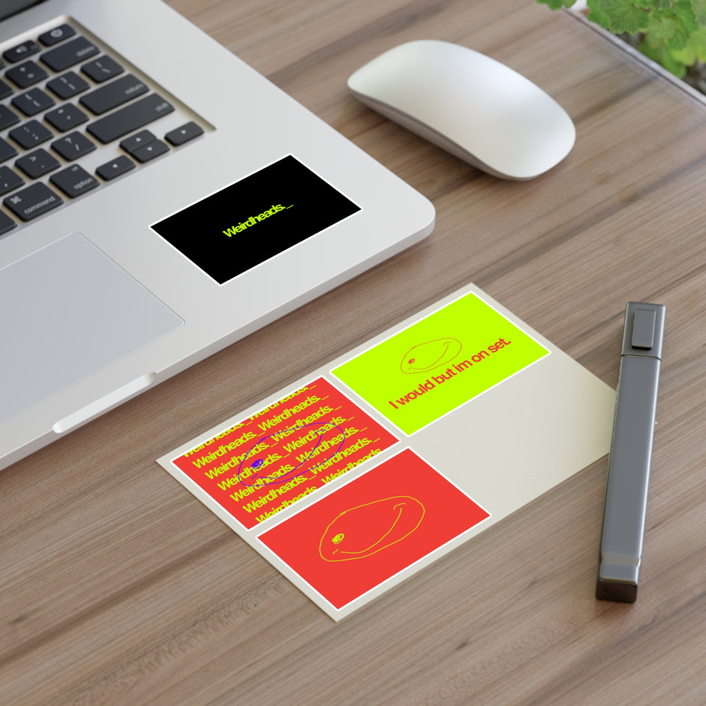 Weirdheads Neon Sticker Sheet