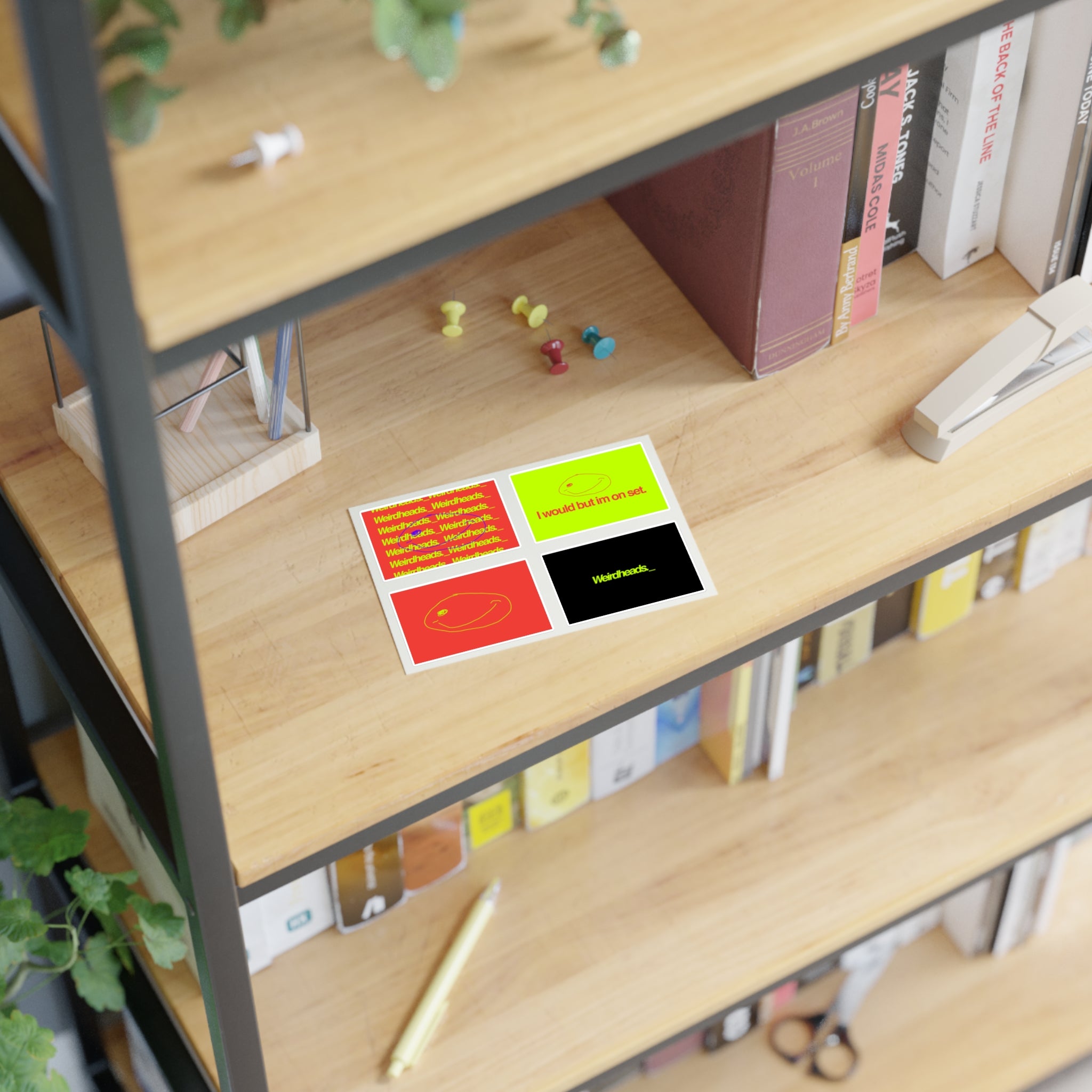 Weirdheads Neon Sticker Sheet